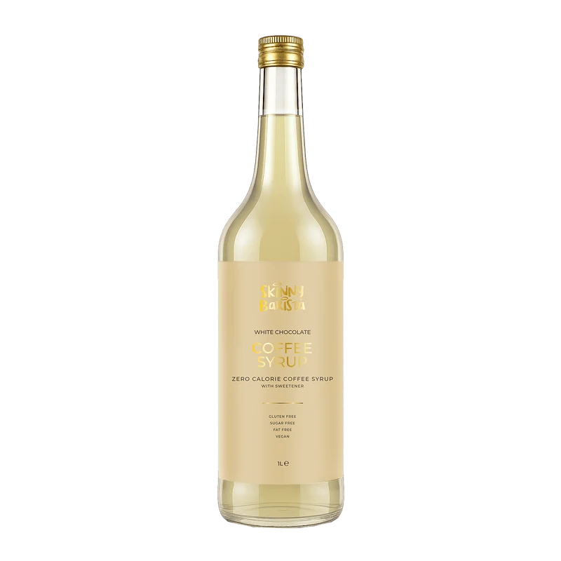 Premium Skinny Barista Hvid Chokoladesmag Kaffesirup - 1 Liter