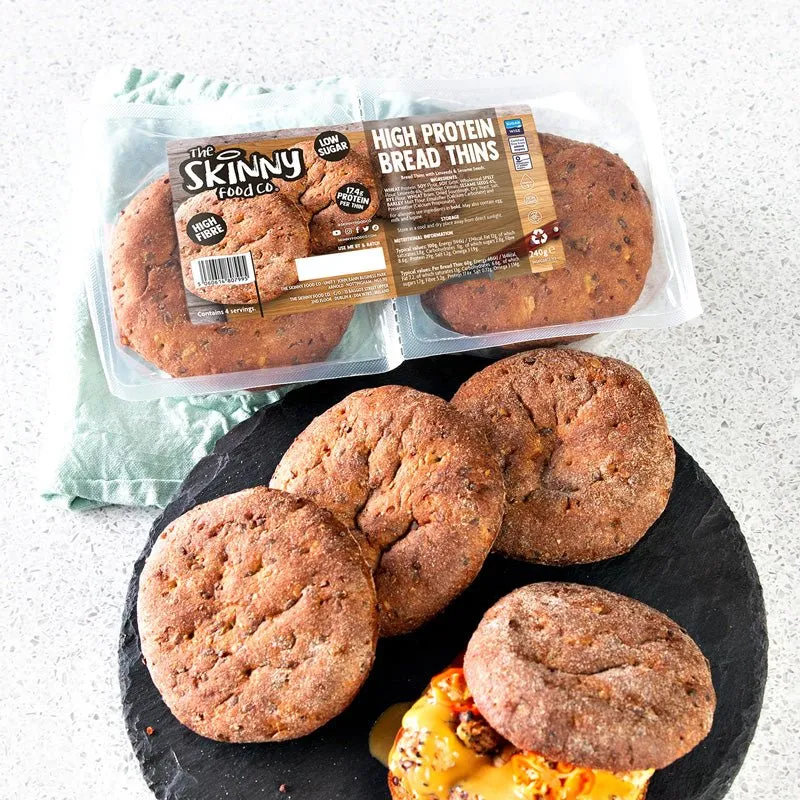 Keto Pantry High Protein Bread Bagel Thins - 17 g protein pr. tynd - 4 x 60 g