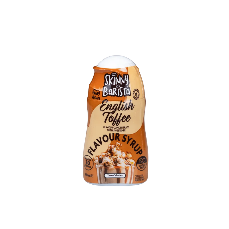Skinny Barista Engelsk Toffee Smag Shot Sukkerfri Skinny Kaffesirup - 60ml