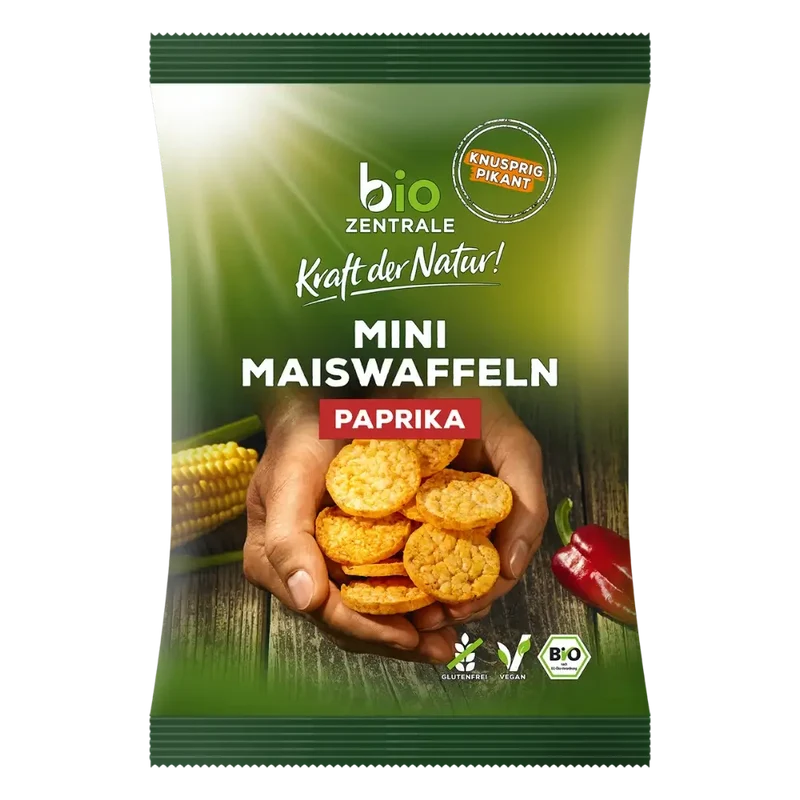 Mini Maiswaffeln Paprika