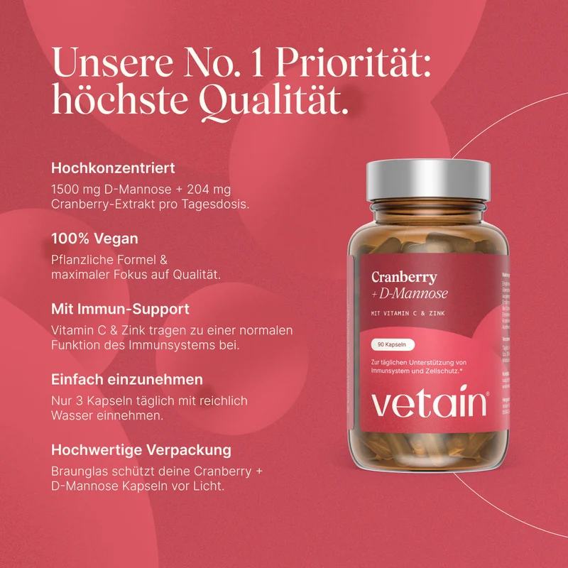 Cranberry + D-Mannose (90 Kapseln)