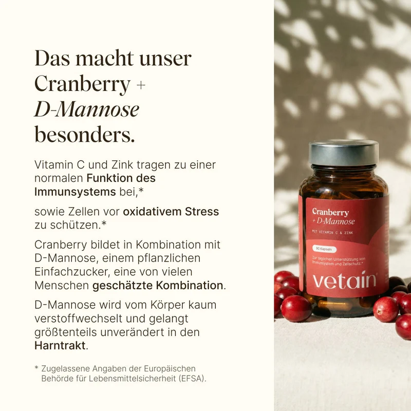 Cranberry + D-Mannose (90 Kapseln)