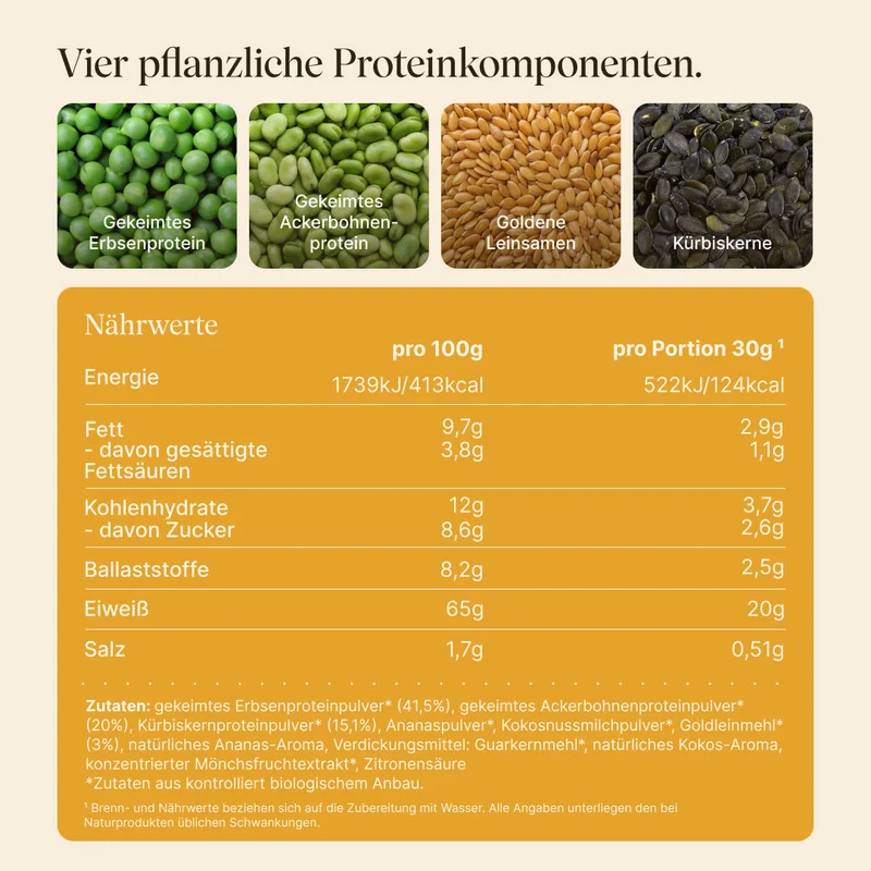 Vegan Protein Tropical (540g/BIO)
