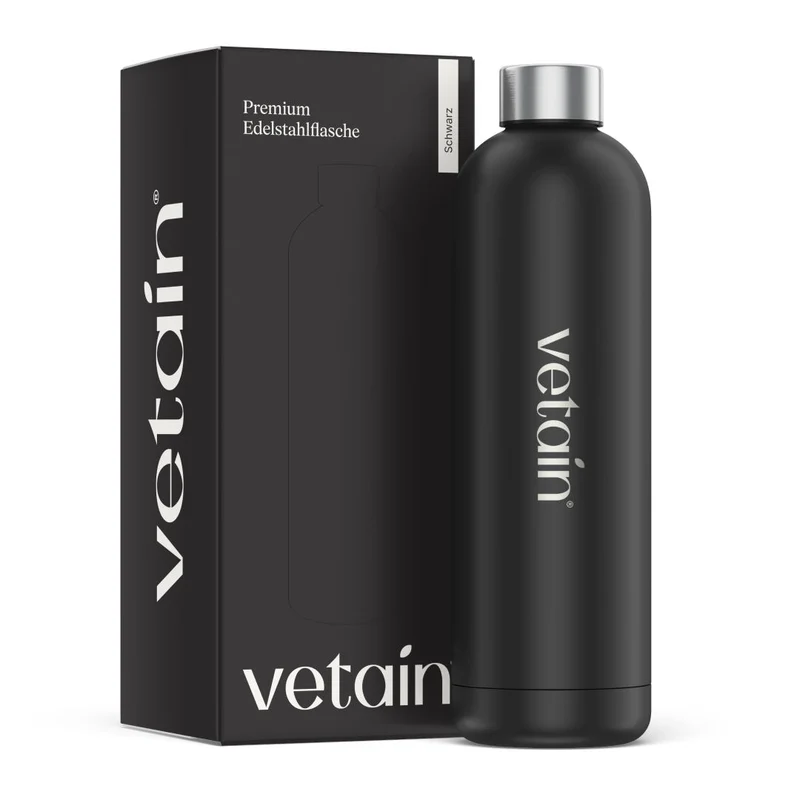 Gratis Vetain Edelstahl Trinkflasche (1000ml)