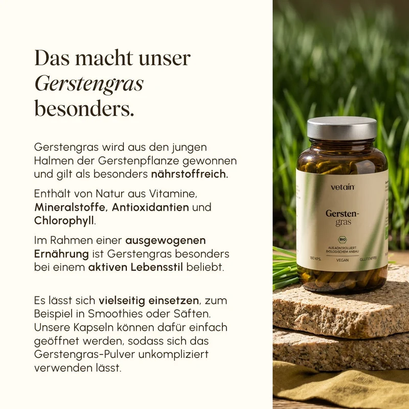 Bio-Gerstengras (180 Kapseln)