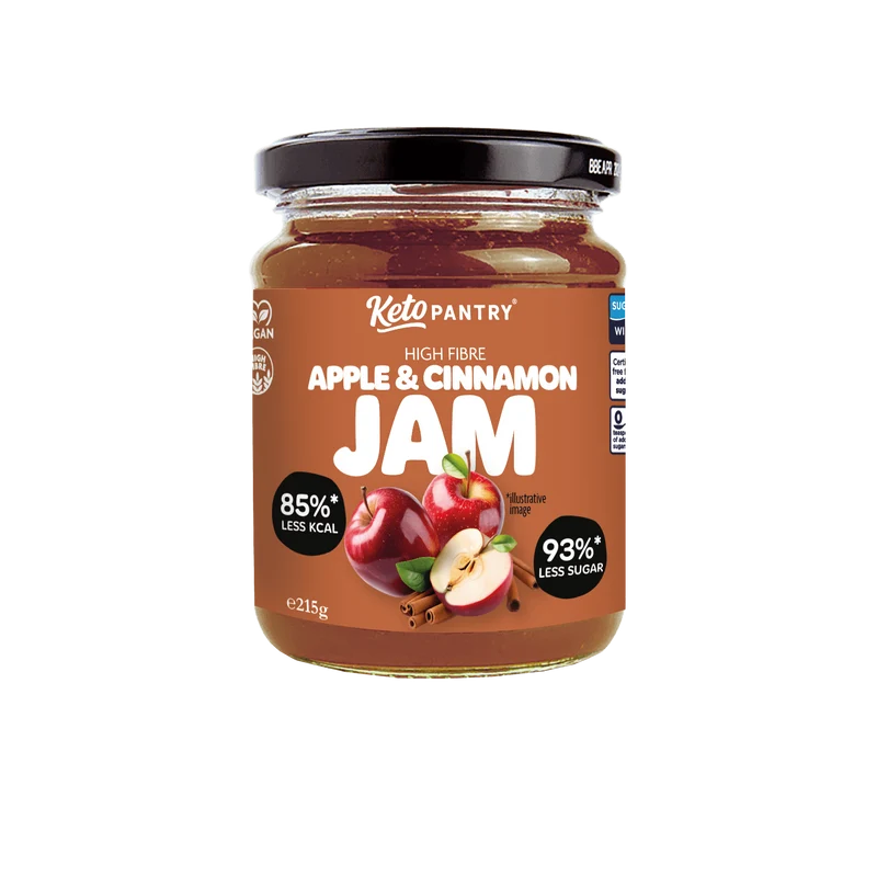 Keto Pantry Æble- og Kanelmarmelade med lavt sukkerindhold - 215 g