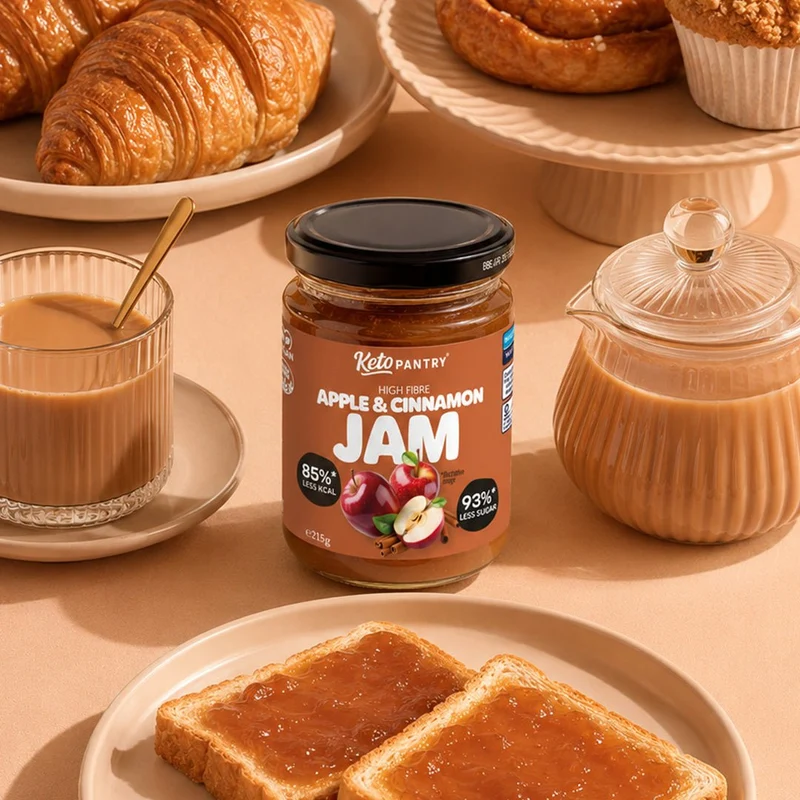 Keto Pantry Æble- og Kanelmarmelade med lavt sukkerindhold - 215 g