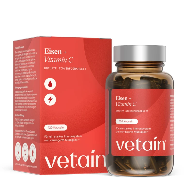 Eisen + Vitamin C (120 Kapseln)