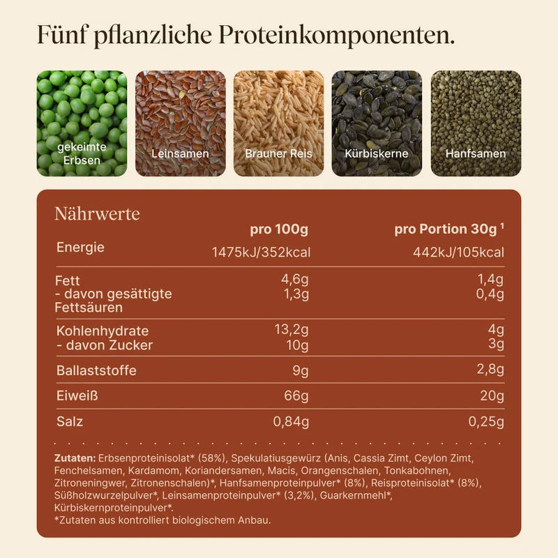 Vegan Protein Spekulatius (540g/BIO)