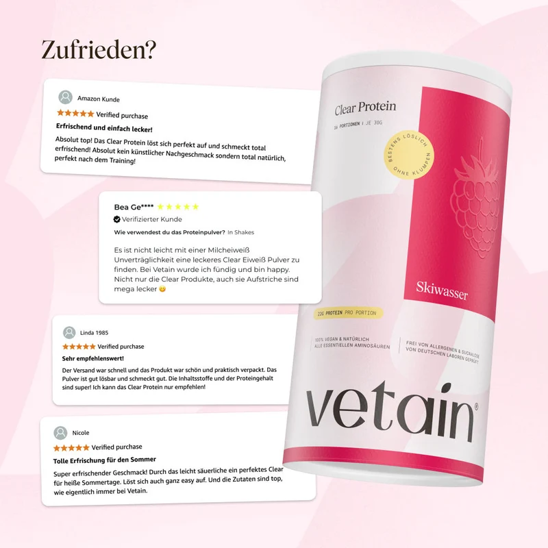 Vegan Clear Protein Skiwasser (480g)