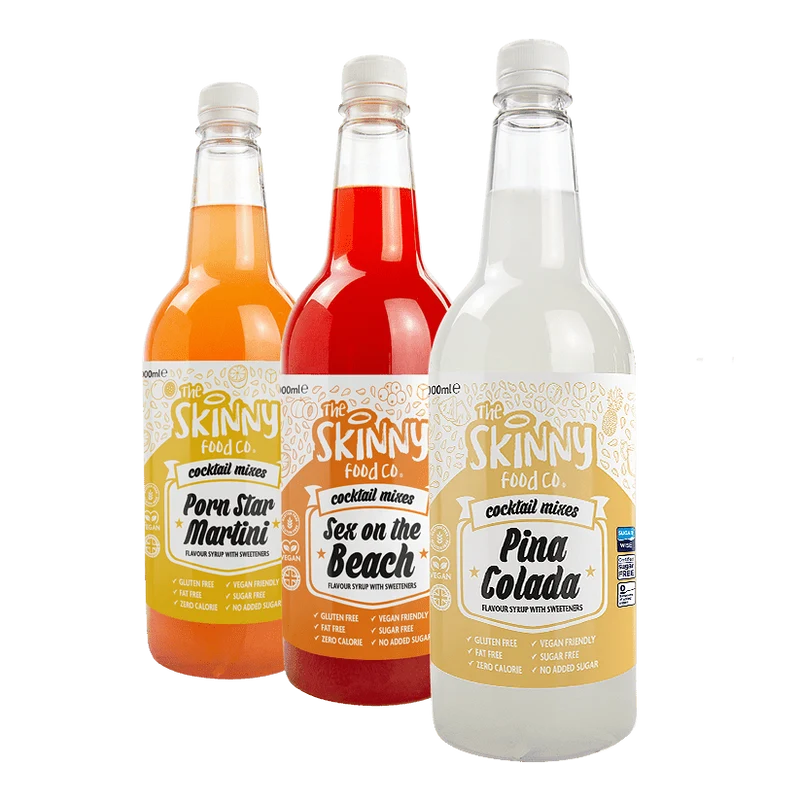 Sukkerfri cocktail-essentials-pakken