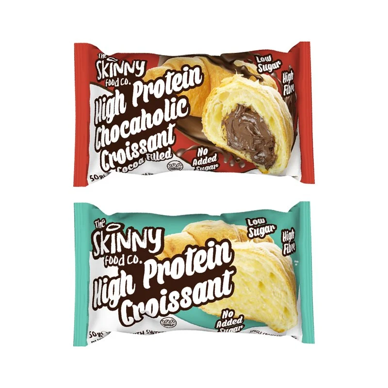 (Abverkauf, Mindesthaltbarkeitsdatum überschritten: 26. April) Skinny Food Co High Protein Croissants 50 g