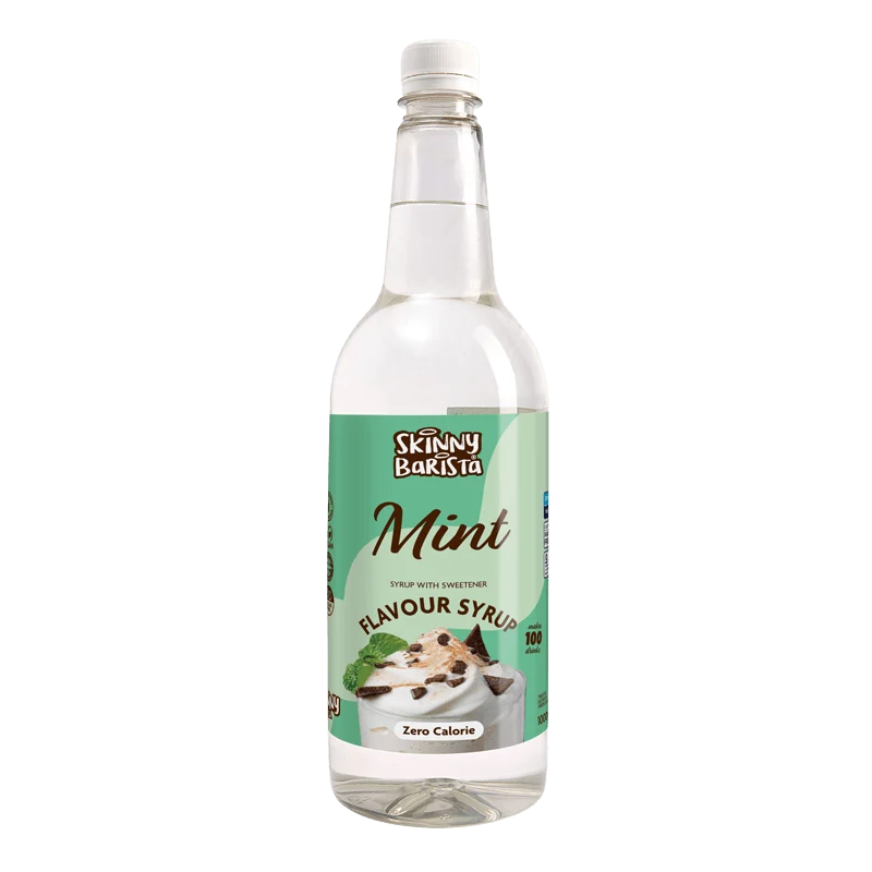 Mint Barista Zero Calorie Sukkerfri Skinny Coffee Sirup - 1 liter