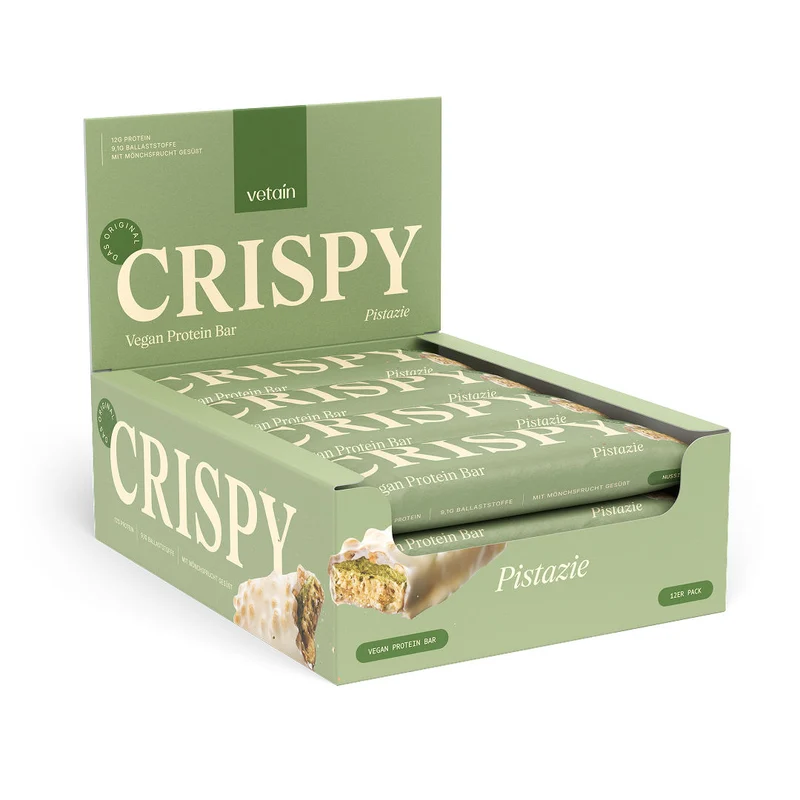CRISPY veganer Proteinriegel - 12er Pack