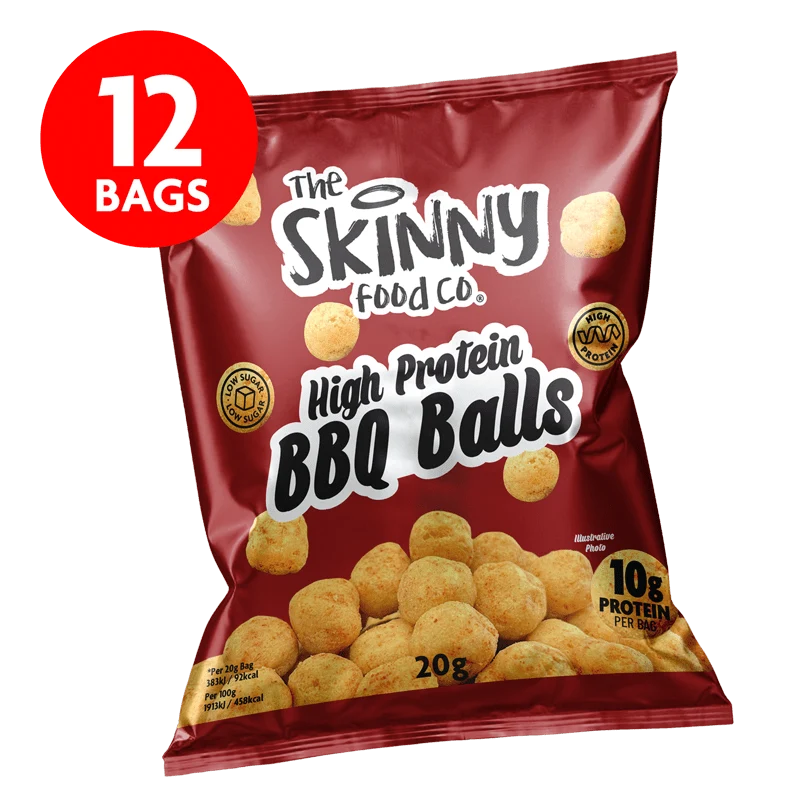 Dünne proteinreiche BBQ-Bällchen 12 x 20 g
