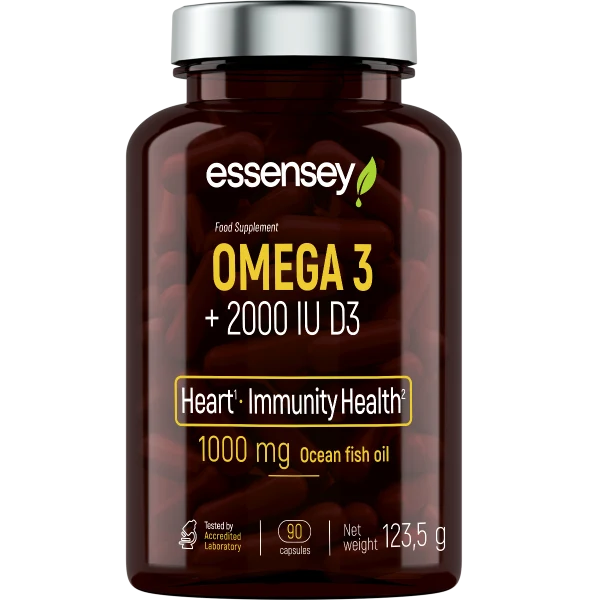 Essensey® OMEGA 3 + 2000 IU D3 (90 Kapseln)