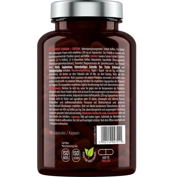 Essensey® GUARANA + KOFFEIN (90 Kapseln)
