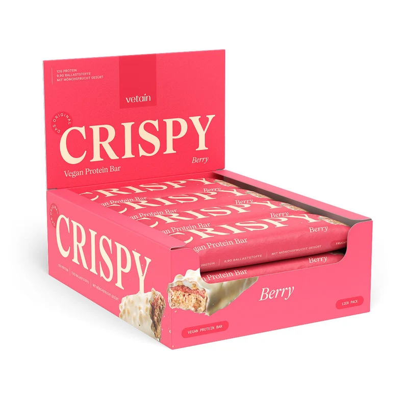 CRISPY veganer Proteinriegel - 12er Pack