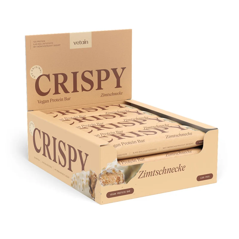 CRISPY veganer Proteinriegel - 12er Pack