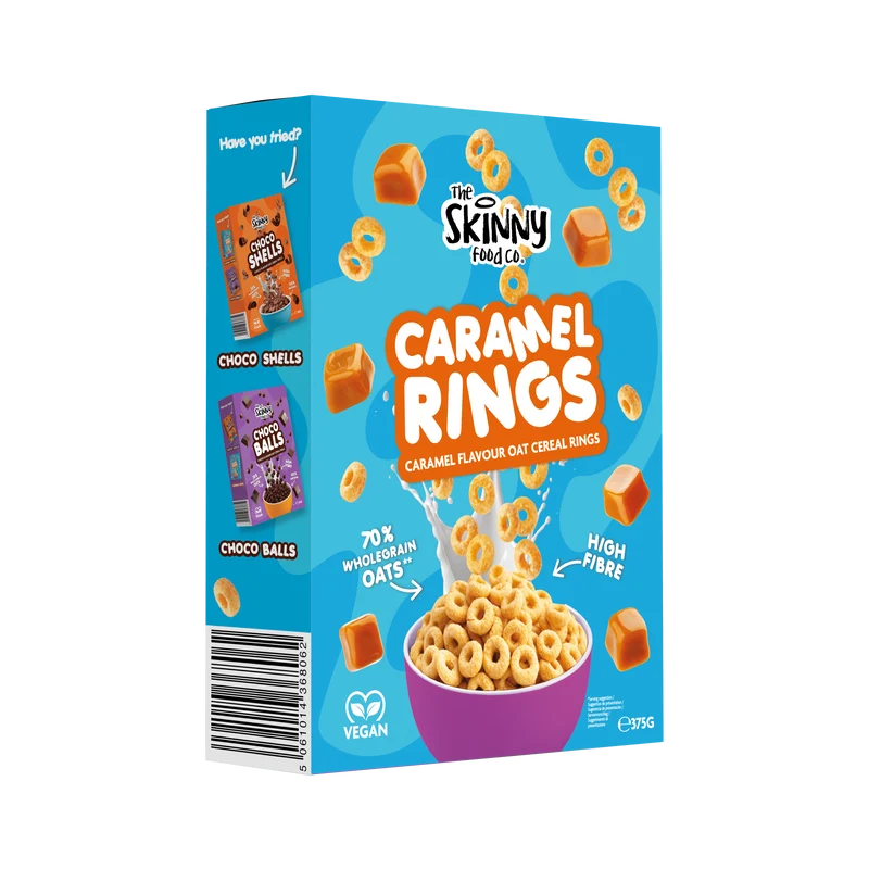 Skinny Oat Cereal Caramel Rings - 375g