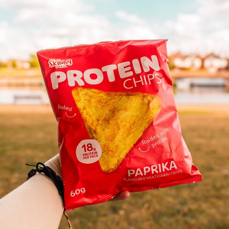Skinny Protein Chips Paprika Flavor Multibuy 6 x 60 g (18 g protein pr. pakke)