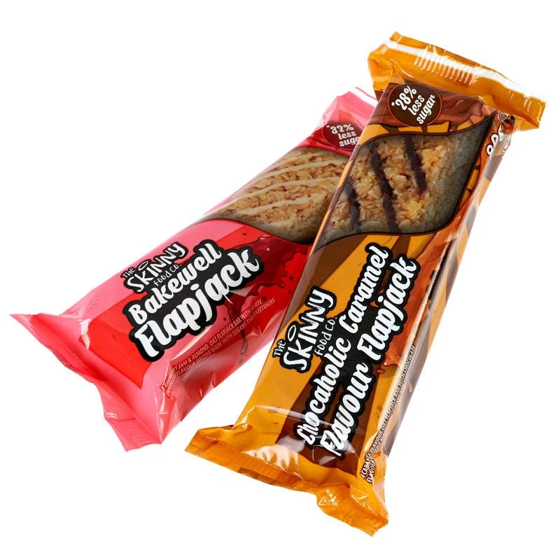 Skinny Food Co Protein-Flapjacks mit niedrigem Zuckergehalt, 80 g (2 Geschmacksrichtungen)