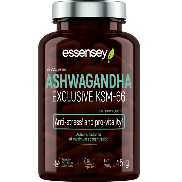 Essensey® ASHWAGANDHA EXCLUSIVE KSM-66 (90 Kapseln)