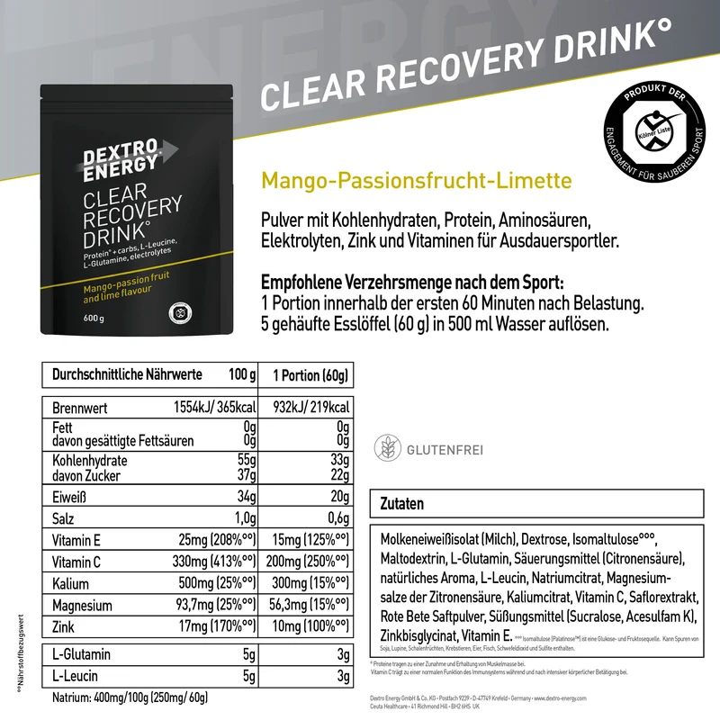 Clear Recovery Drink°