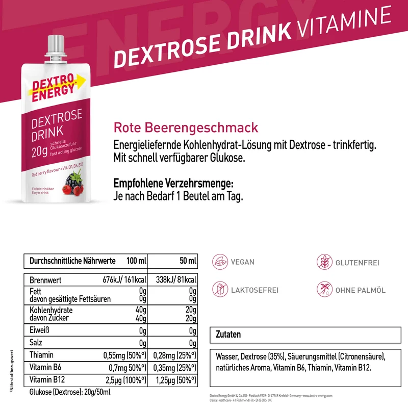 Dextrose Drink Red Berry