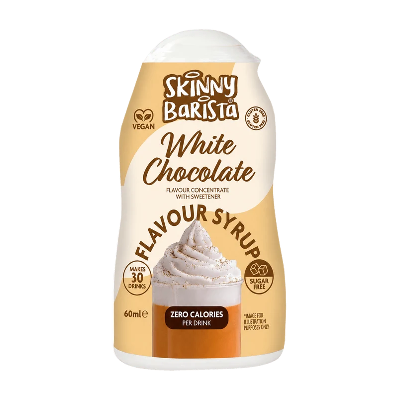 Skinny Barista Hvid Chokoladesmag Shot Sukkerfri Skinny Kaffesirup - 60ml