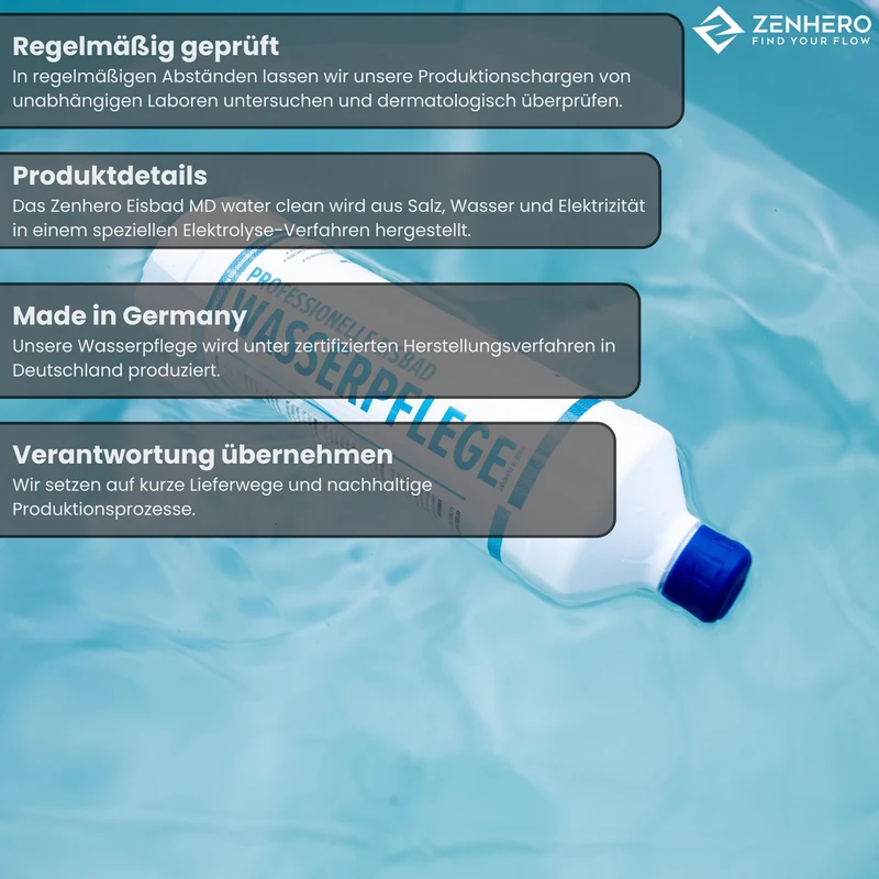 RAVEL Deluxe Eisbad XL inkl. professioneller Wasserpflege (MD Water Clean)