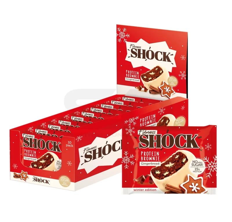 Fitness SHOCK® PROTEIN BROWNIE (10 x 50g)