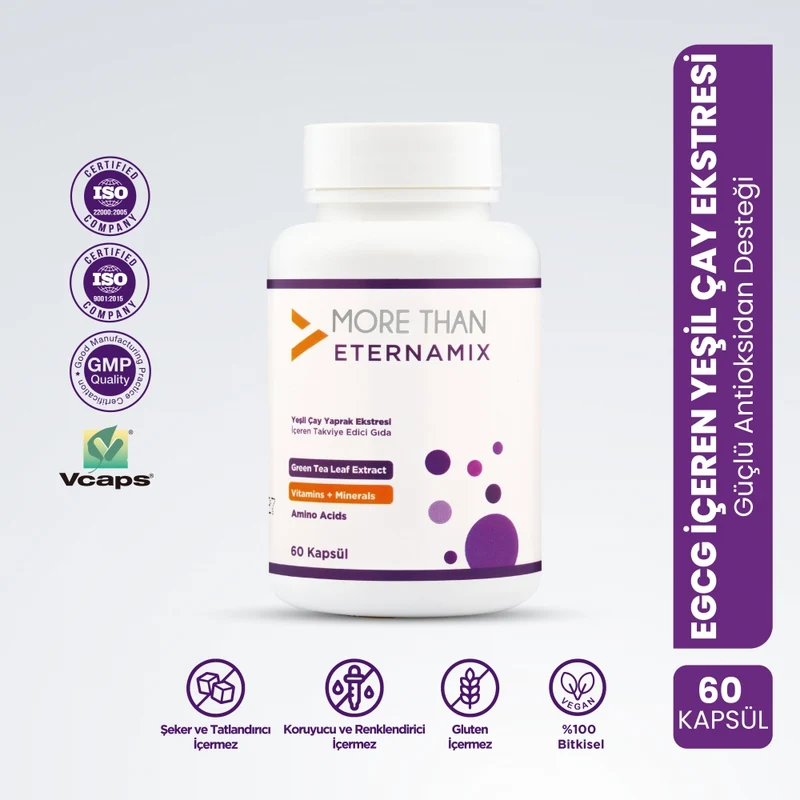 More Than Eternamix - Groene Theeblad Extract en Vitaminen en Mineralen (60 Capsules)