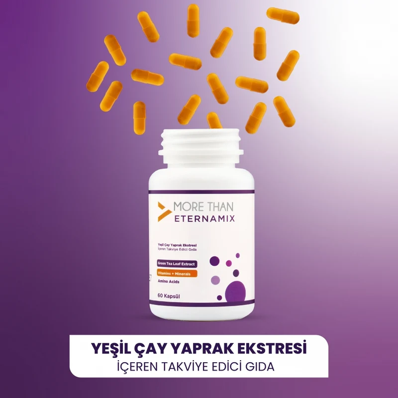 More Than Eternamix - Groene Theeblad Extract en Vitaminen en Mineralen (60 Capsules)