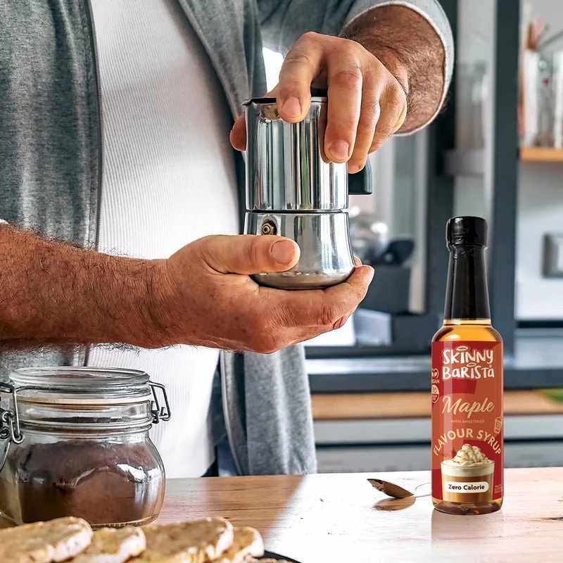 Skinny Barista ahornsirup - Kaloriefri sukkerfri Skinny kaffesirup - 250 ml - Begrænset udgave