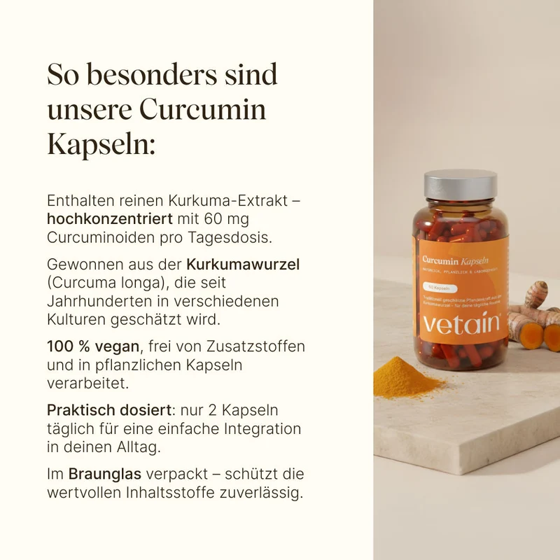 Curcuma - flüssiges Curcumin (60 Kapseln)