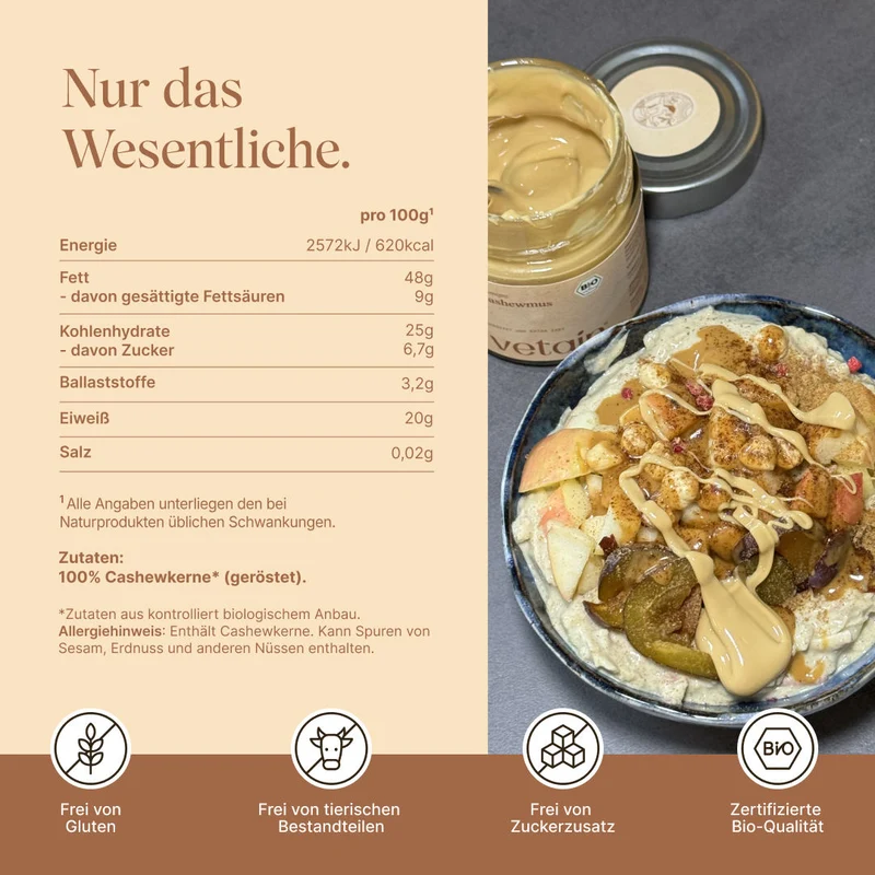 Bio Cashewmus (200g)