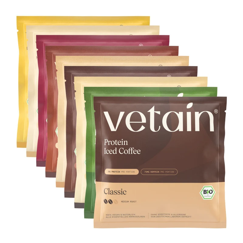 Gratis Vegan Protein Probe (Haselnuss, Banane, Zimt oder Neutral)