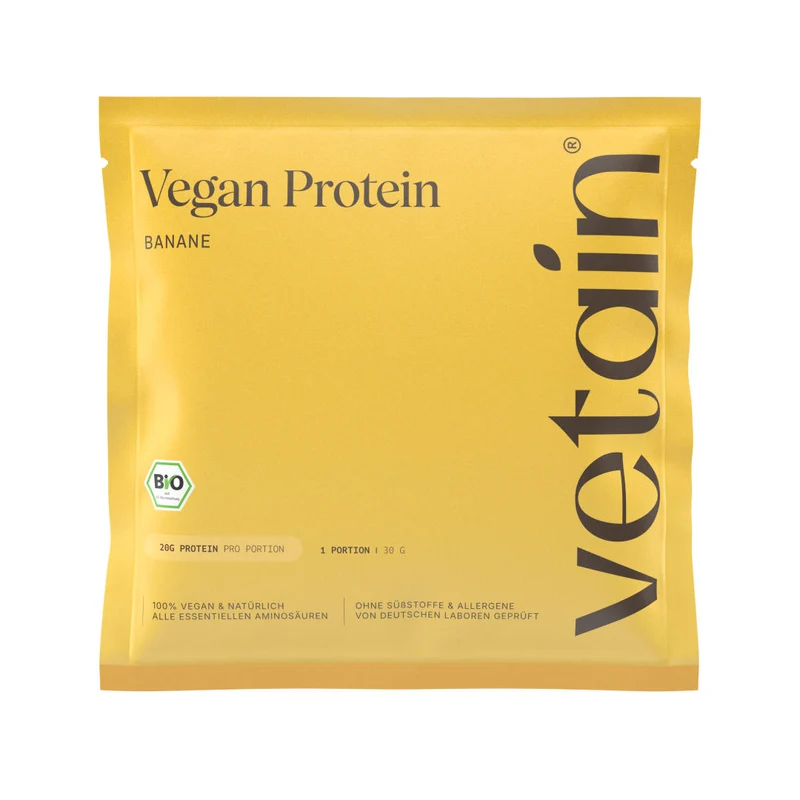 Gratis Vegan Protein Probe (Haselnuss, Banane, Zimt oder Neutral)