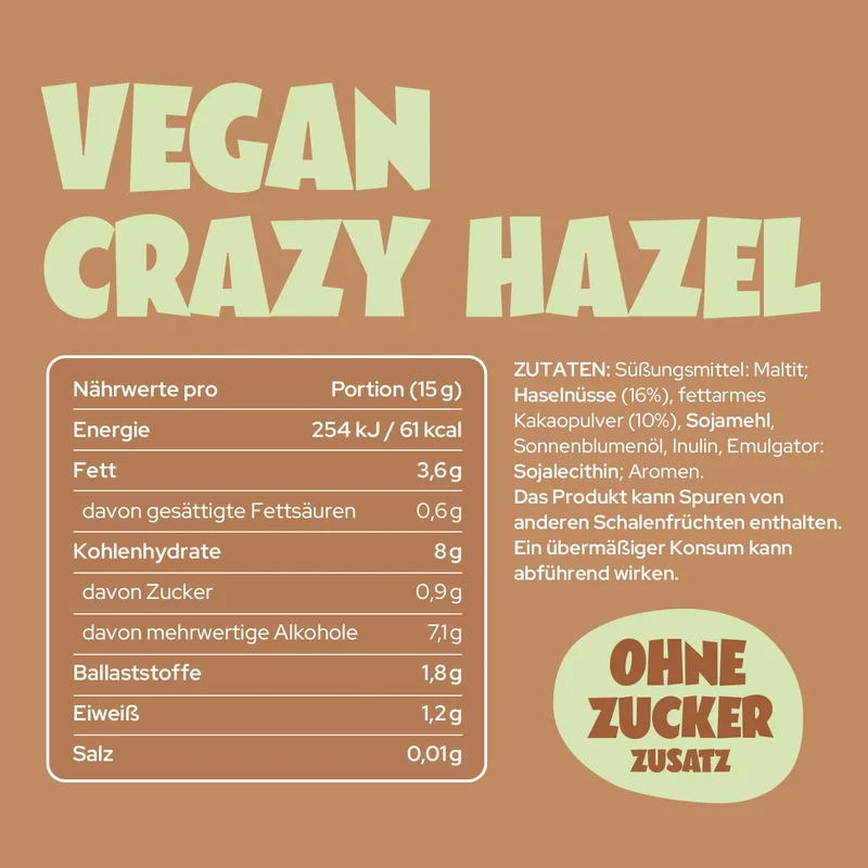 Crazy Hazel Vegan 200g