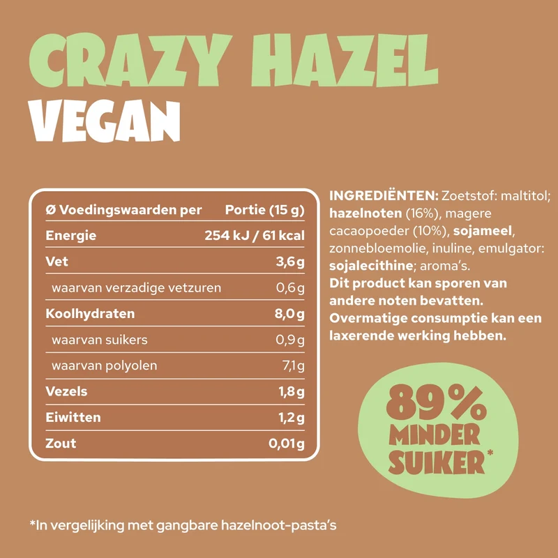 Crazy Hazel Vegan 200g