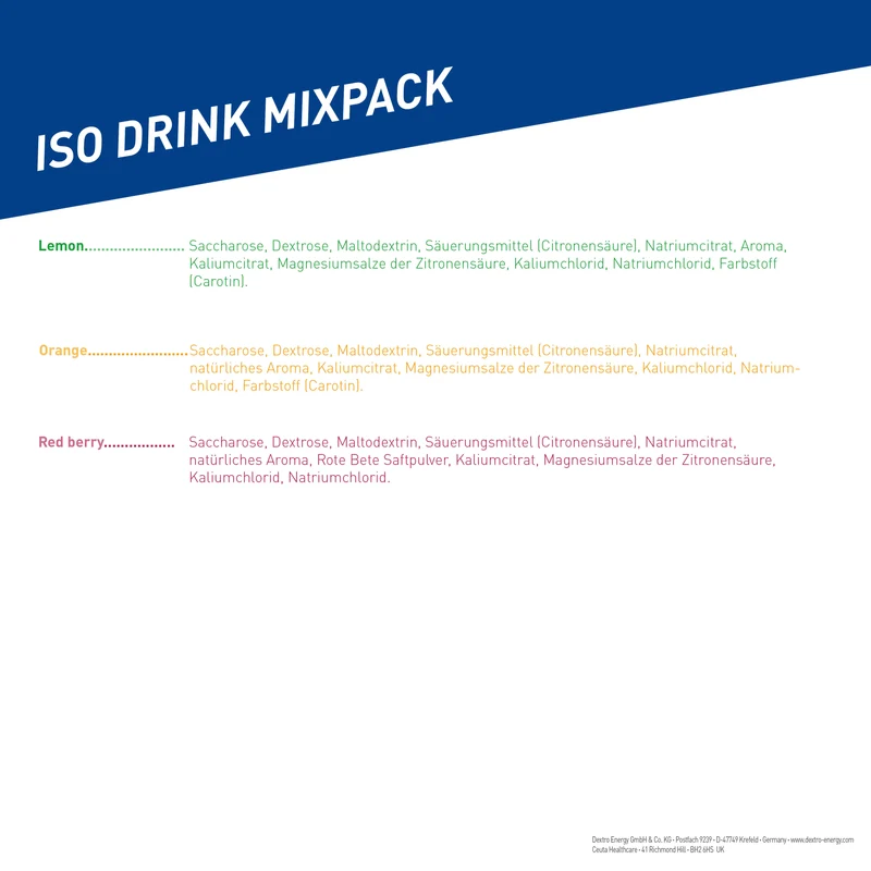 Iso Drink Mix Pack