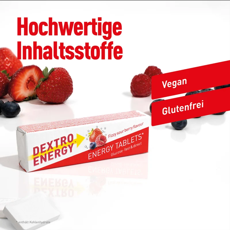 Energy Tablets* Sticks Fizzy Sour Berry