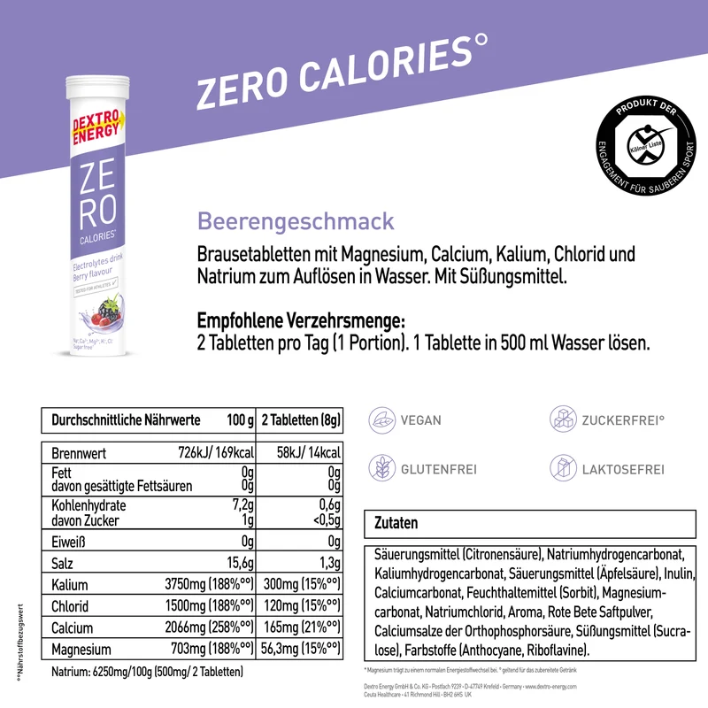Zero Calories° Berry