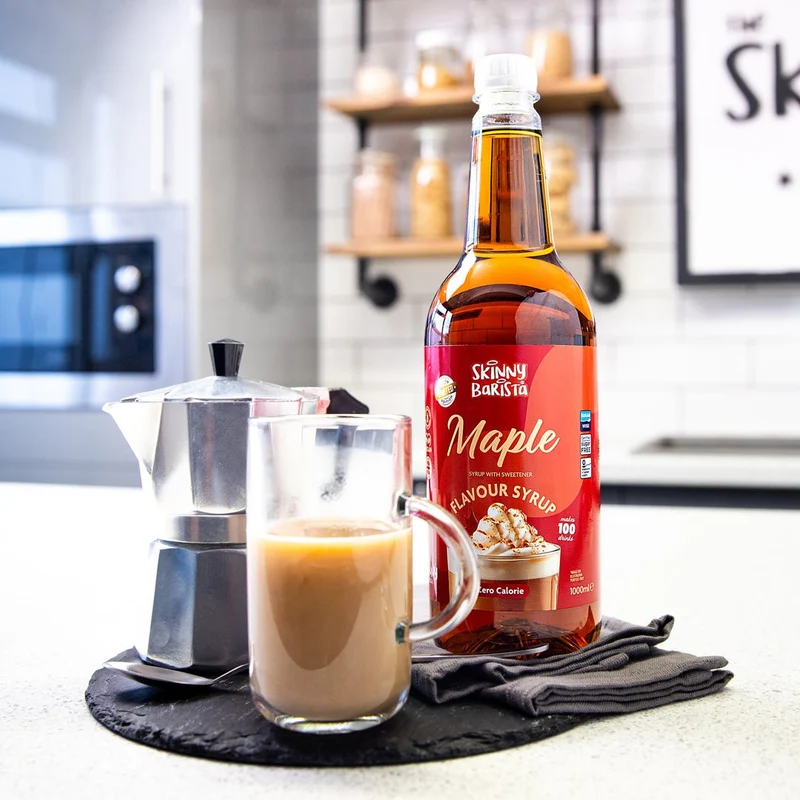Skinny Barista ahornsirup - Kaloriefri, sukkerfri Skinny Coffee - 1 liter (begrænset oplag)