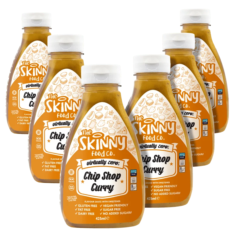 Case Chip Shop Curry Virtually Zero© Calorie Skinny Sauce - 425 ml x 6 enheder