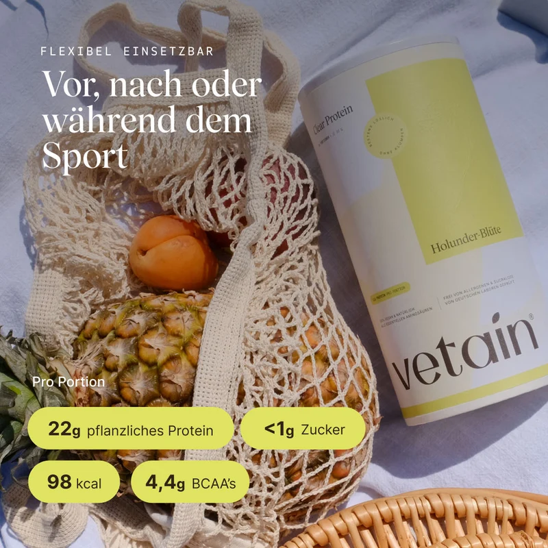 Vegan Clear Protein Holunder-Blüte (480g)