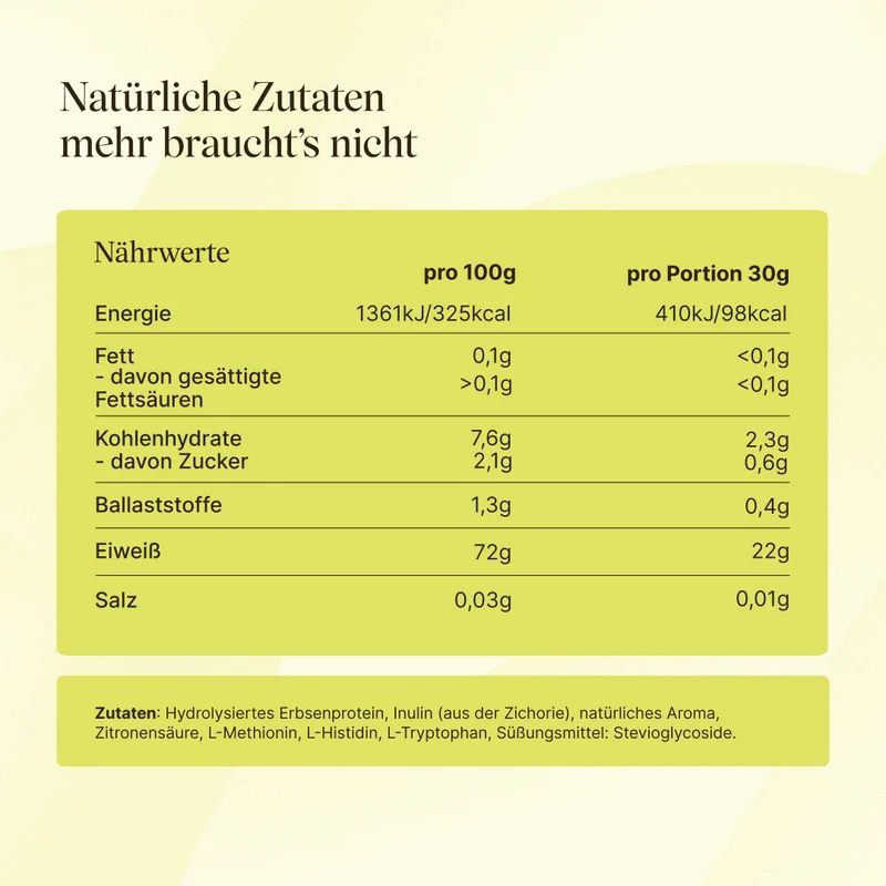 Vegan Clear Protein Holunder-Blüte (480g)