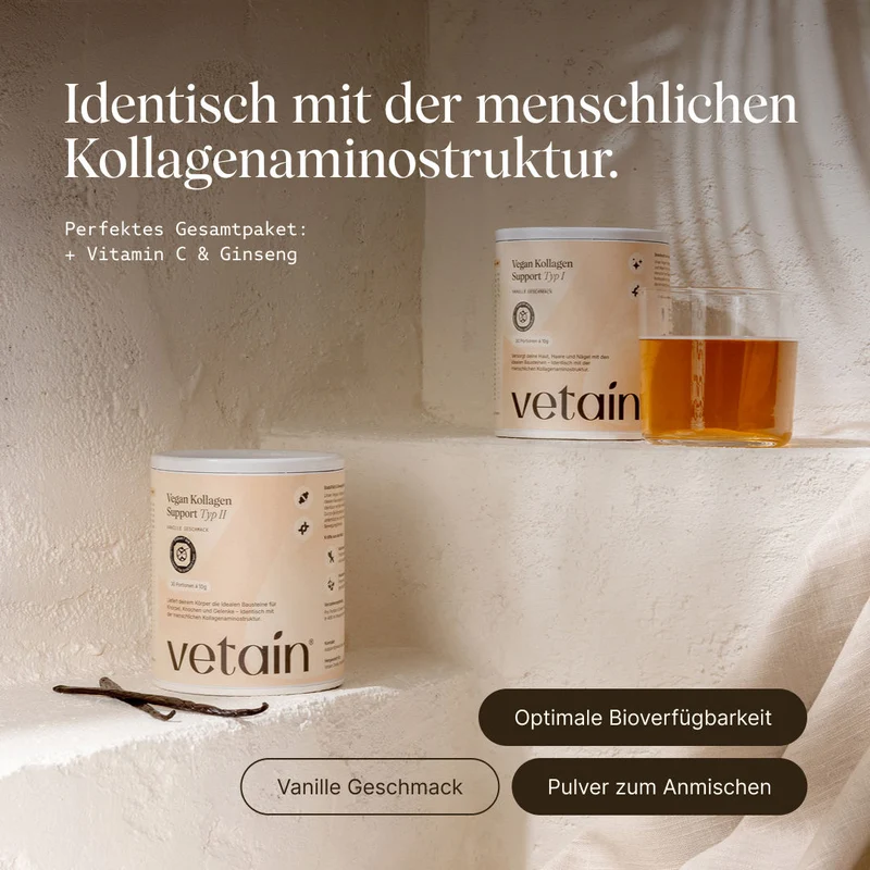 Veganes Kollagen Typ 1 (Haut, Haare, Nägel) - 30 Portionen