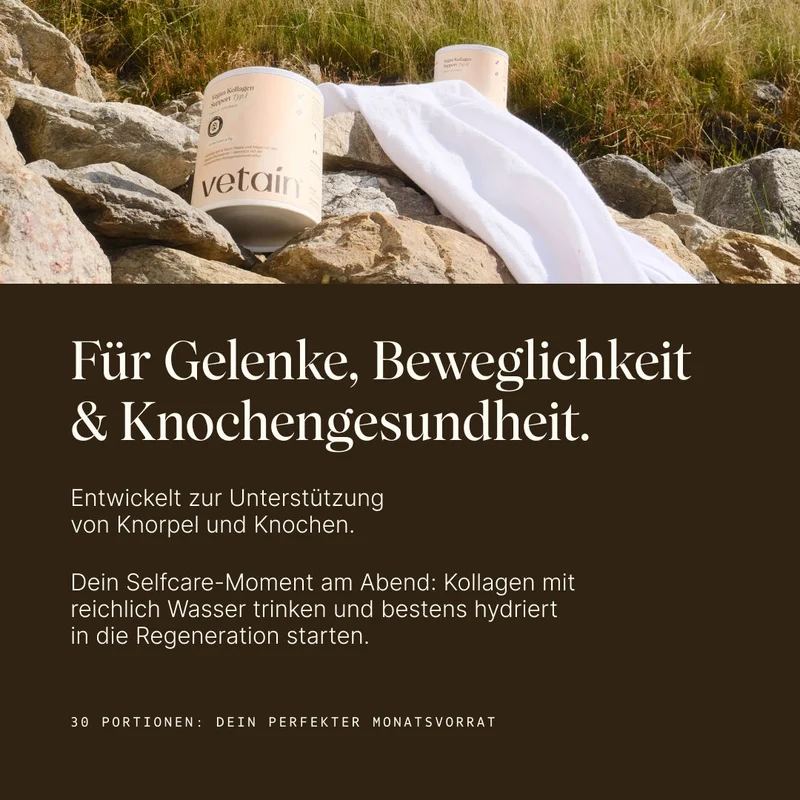 Veganes Kollagen Typ 2 (Knochen & Gelenke) - 30 Portionen